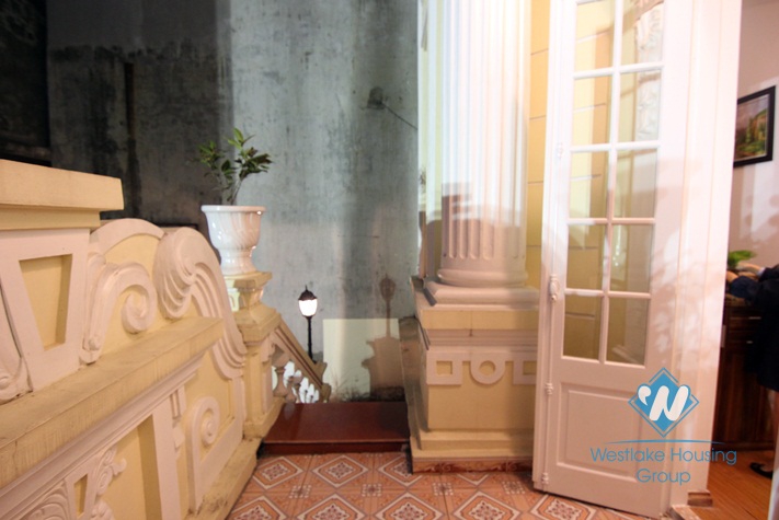 Spacious and unique French style house for rent in Tay Ho area 